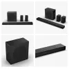 Soundbar Hisense AX5140Q 5.1.4 Dolby Atmos, 600 W RMS, langaton subwoofer 280 W, musta
