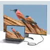 Ugreen USB-C 3.1 jatkojohto USB-kaapeli USB 3.2 Gen 2 (3.1 Gen 2) 1 m USB C musta, harmaa