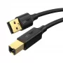 USB-kaapeli Ugreen 10352 3m USB A USB B musta USB 2.0 0,48 Gbit/s