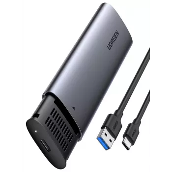 SSD-kotelo Ugreen 10903 M.2 musta harmaa 2 TB 5 Gbit/s