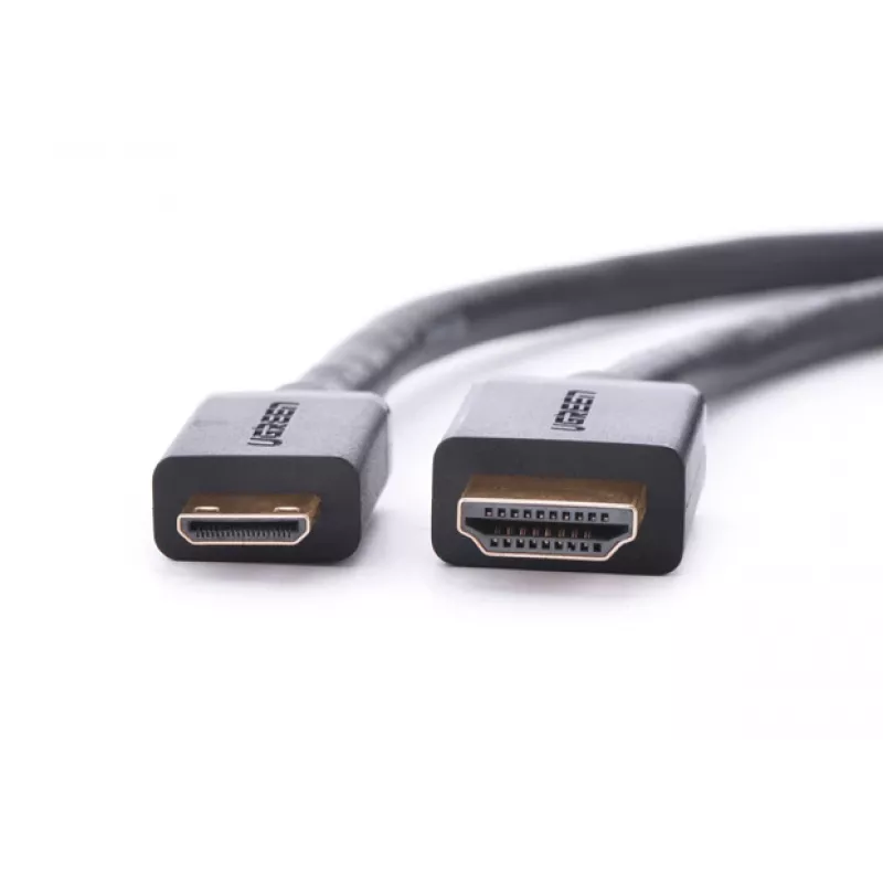 HDMI-kaapeli Ugreen 20137 Mini-HDMI pistoke - HDMI liitin musta kulta