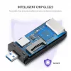 Kortinlukija UGREEN 50541 USB 3.2 Gen 1 (3.1 Gen 1) — CF, SD, MicroSD, Memory Stick, teräs, 5000 Mbit/s