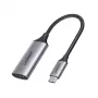 Ugreen 70444 videokaapeliadapteri HDMI tyyppi A (standardi) USB Type-C alumiini, musta