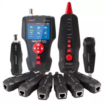 Kaapelitesteri LYNX CS TLCD88 — LCD-testeri Cat3/Cat5E/Cat6 ja PoE-tunnistus
