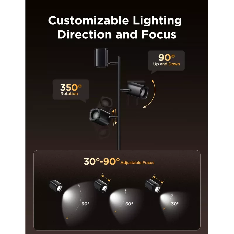 Govee Tree Floor Lamp älykäs jalkavalaisin WLAN/Bluetooth 72 W