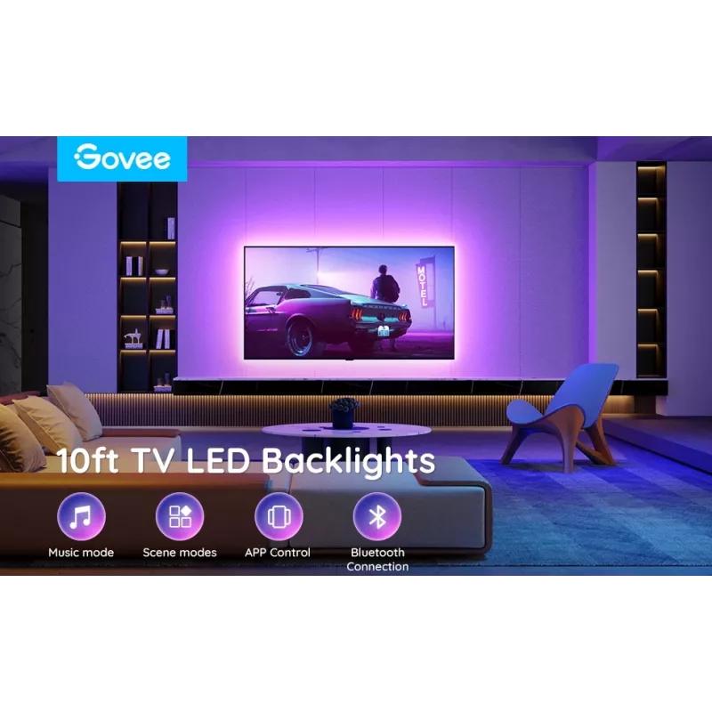 Govee H6178 RGB LED-taustavalolista 46–60 tuuman televisioille, malli H61780A1