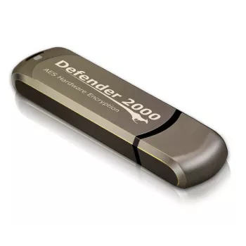 iStorage Kanguru Defender 2000 FIPS 140-2 sertifioitu, 16 GB USB-muistitikku USB Type-A 2.0 ruskea