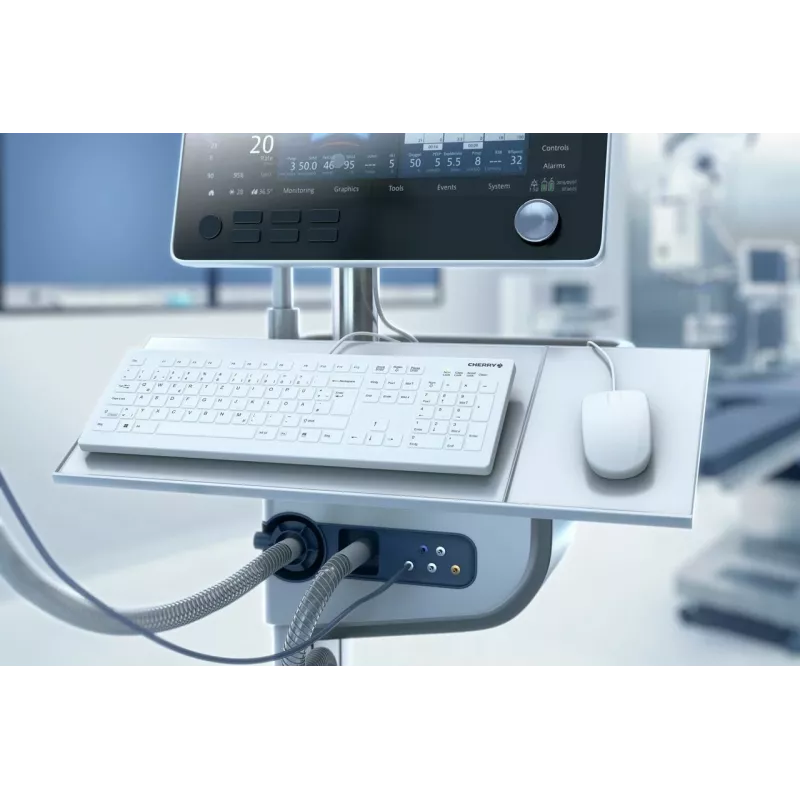 Contour Design Active Key AK-C8112 näppäimistö lääketiede USB QWERTZ saksa valkoinen