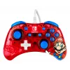 PDP Rock Candy: Mario Punch punainen, läpikuultava USB-peliohjain analoginen/digitaalinen Nintendo Switch, Nintendo Switch Lite, Nintendo Switch OLED