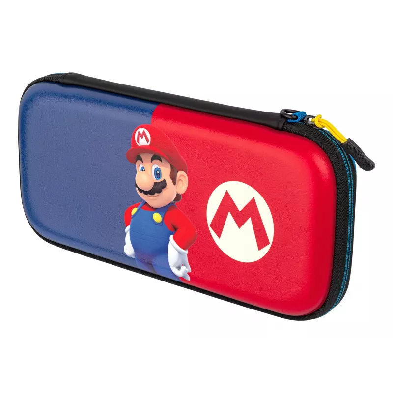 Kovakuorinen kantolaukku PDP ohut Deluxe Power Pose Mario Nintendo - sininen/punainen