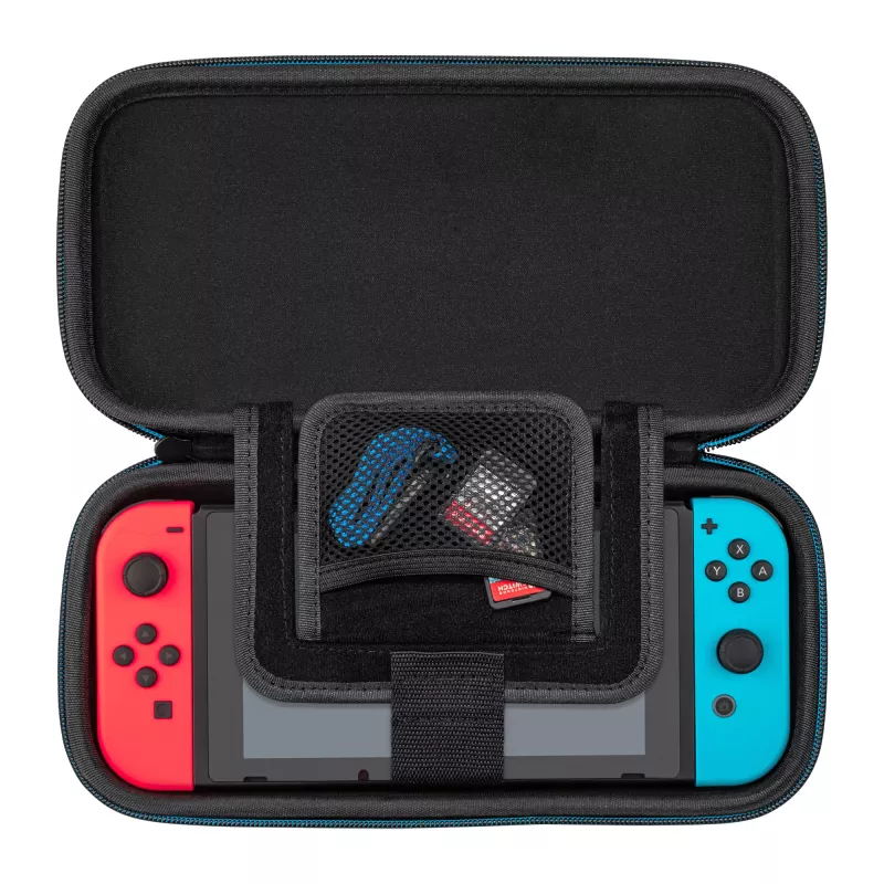 Kovakuorinen kantolaukku PDP ohut Deluxe Power Pose Mario Nintendo - sininen/punainen
