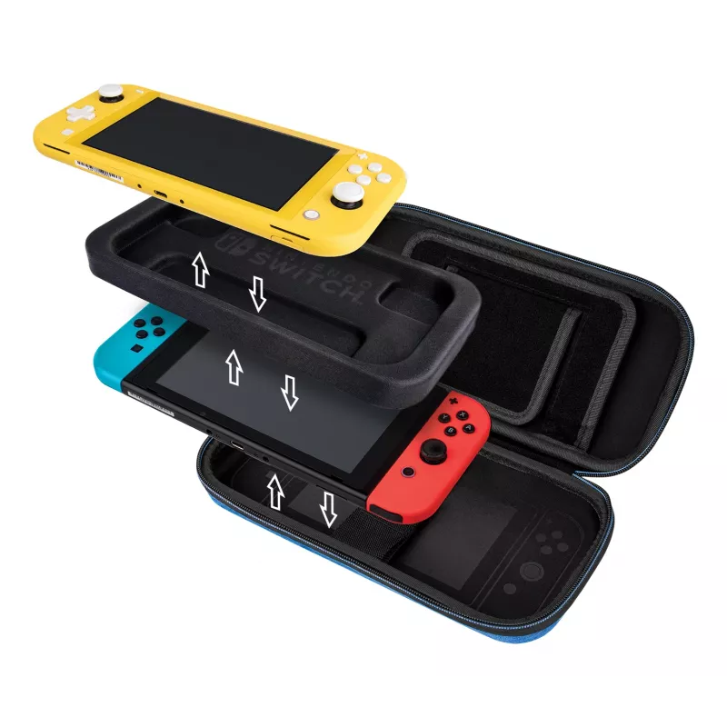 Kovakuorinen kantolaukku PDP ohut Deluxe Power Pose Mario Nintendo - sininen/punainen