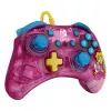 PDP Rock Candy: Bubblegum Peach pinkki, läpikuultava USB-peliohjain analoginen / digitaalinen Nintendo Switch, Nintendo Switch Lite, Nintendo Switch OLED