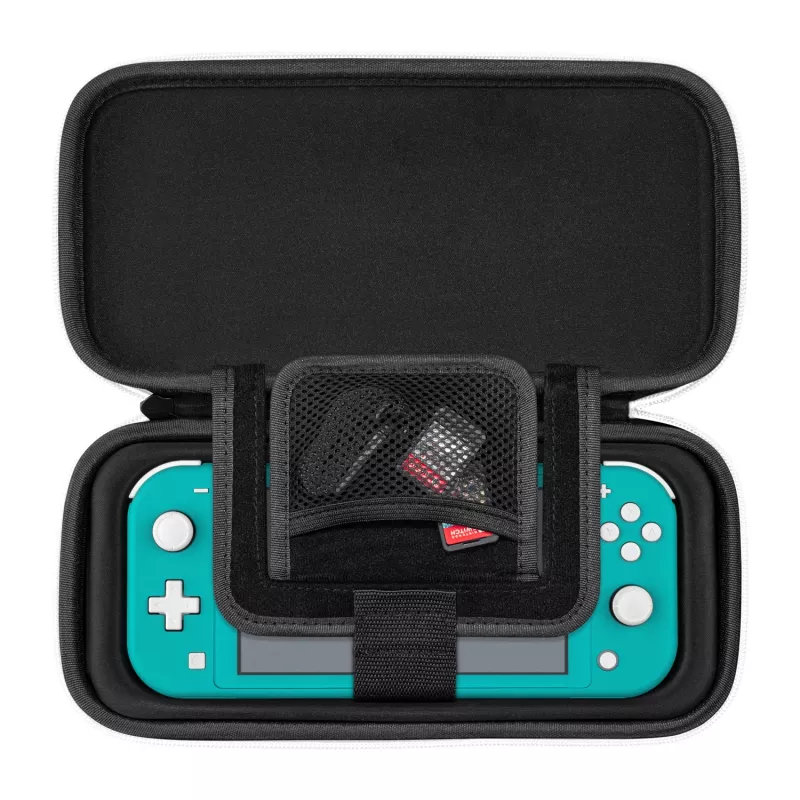 PDP ohut Deluxe: musta & valkoinen kovakuorinen kotelo Nintendo musta, valkoinen