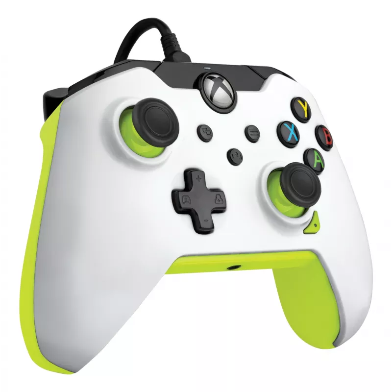 PDP johdollinen ohjain: Electric White - Xbox Series X|S, Xbox One, Xbox, Windows 10/11