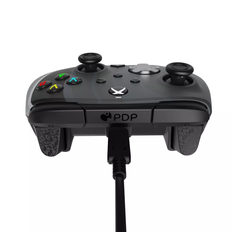 PDP Rematch musta, valkoinen USB-peliohjain analoginen PC, Xbox One, Xbox Series S, Xbox Series X