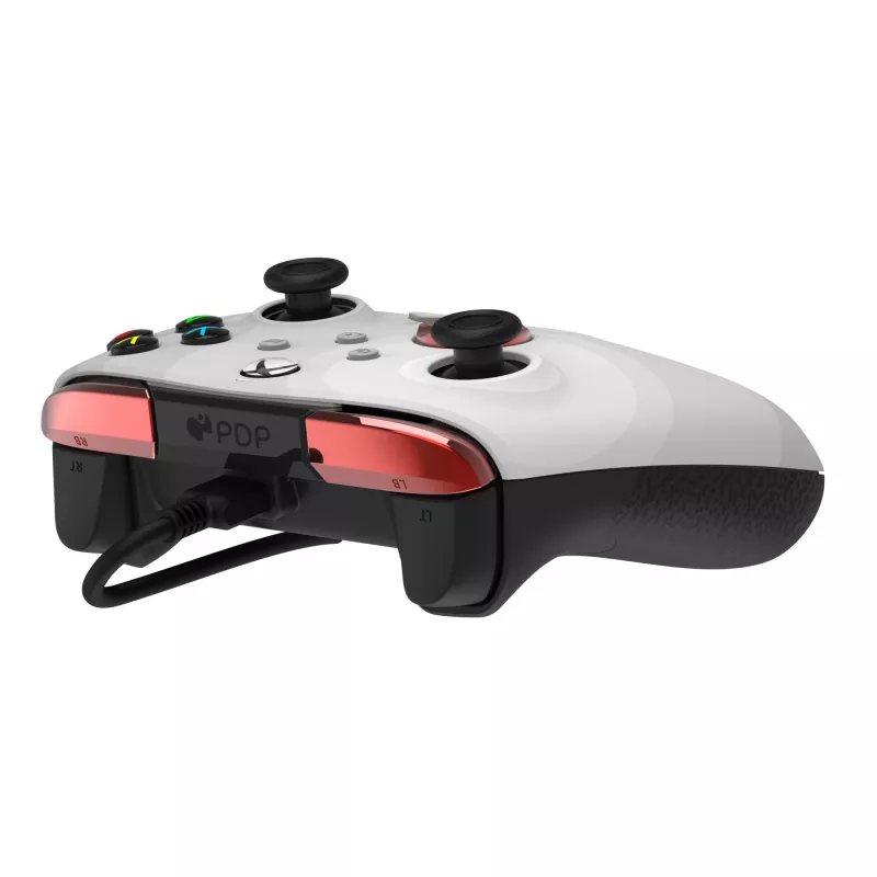 PDP Rematch Advanced -ohjain langallinen USB-C PC, Xbox One, Xbox Series X|S - musta/punainen/valkoinen, 2,43 m kaapeli