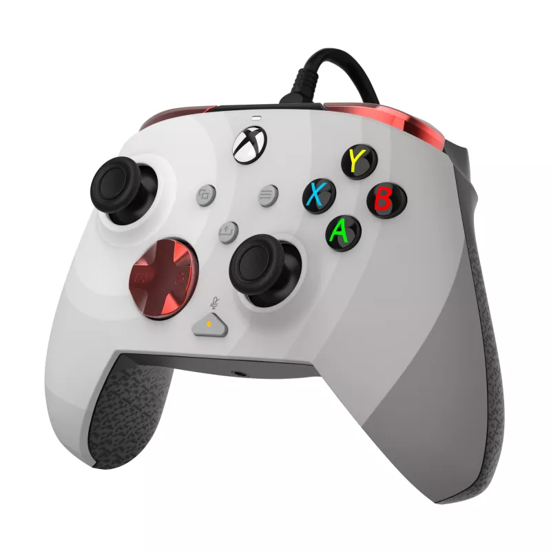 PDP Rematch Advanced -ohjain langallinen USB-C PC, Xbox One, Xbox Series X|S - musta/punainen/valkoinen, 2,43 m kaapeli