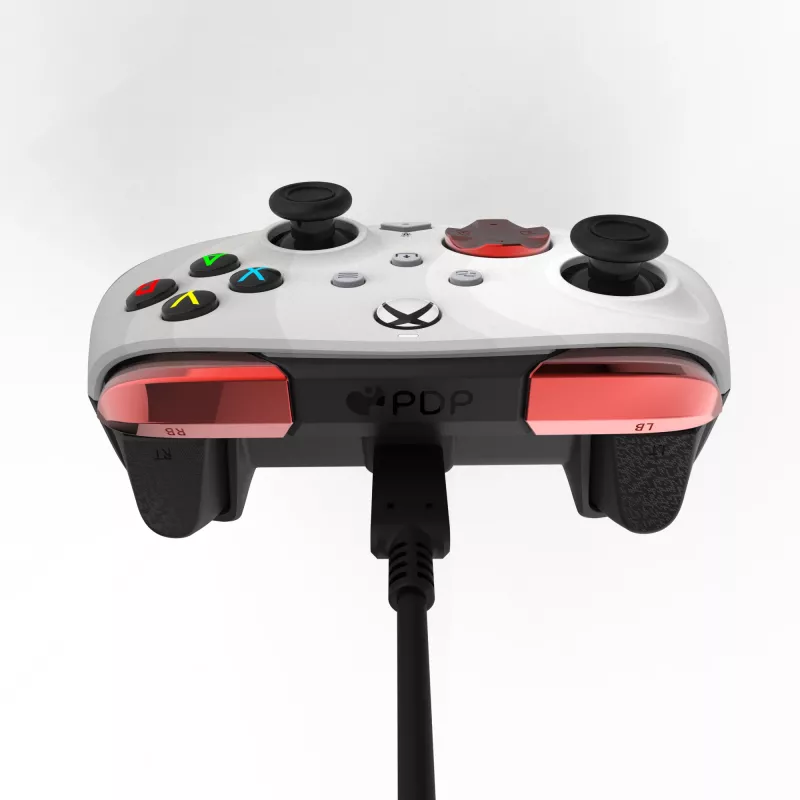 PDP Rematch Advanced -ohjain langallinen USB-C PC, Xbox One, Xbox Series X|S - musta/punainen/valkoinen, 2,43 m kaapeli