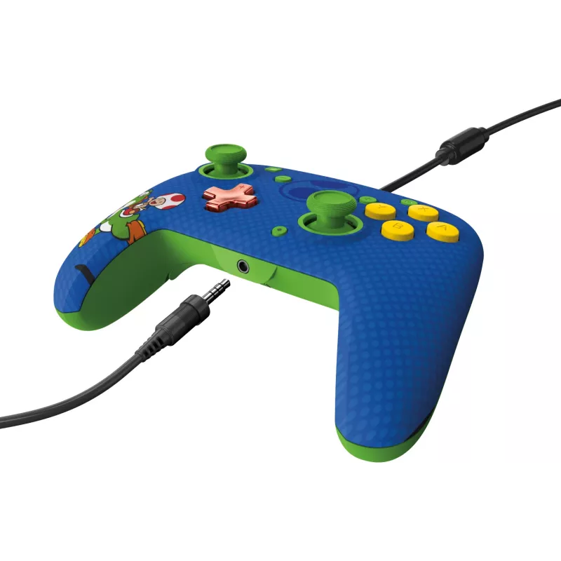 PDP REMATCH langallinen ohjain: Yoshi & Toad, peliohjain, Nintendo Switch, Nintendo Switch OLED, D-pad, Home-painike, analoginen/digitaalinen, langallinen, USB