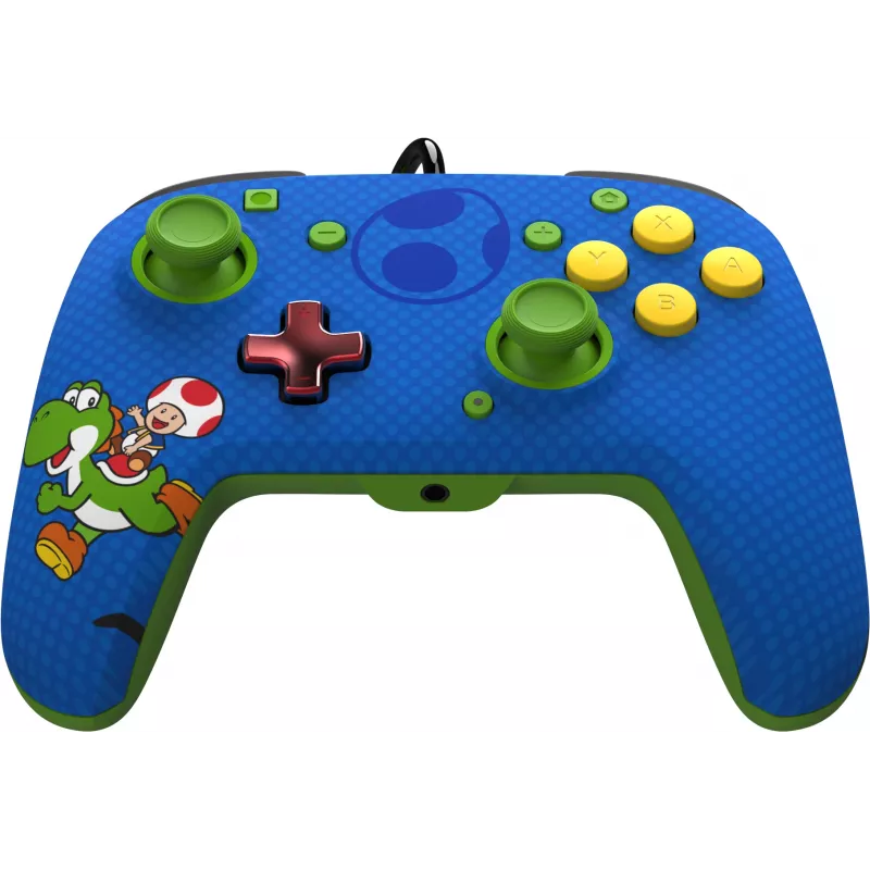 PDP REMATCH langallinen ohjain: Yoshi & Toad, peliohjain, Nintendo Switch, Nintendo Switch OLED, D-pad, Home-painike, analoginen/digitaalinen, langallinen, USB