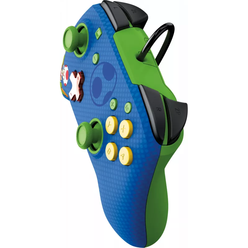 PDP REMATCH langallinen ohjain: Yoshi & Toad, peliohjain, Nintendo Switch, Nintendo Switch OLED, D-pad, Home-painike, analoginen/digitaalinen, langallinen, USB