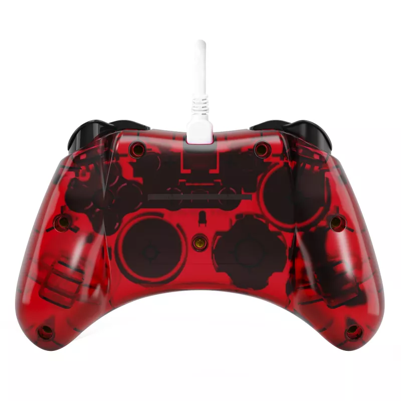 PDP Rock Candy: Mario Punch punainen, läpinäkyvä USB-peliohjain analoginen/digitaalinen Nintendo Switch, Nintendo Switch Lite, Nintendo Switch OLED
