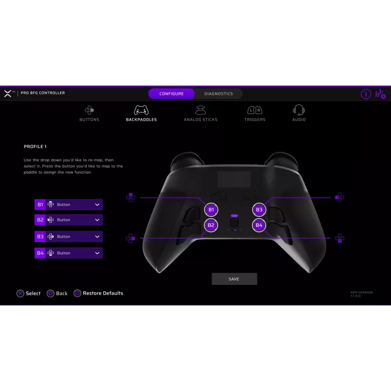 PDP Victrix Pro BFG PlayStation 5, PlayStation 4 ja Windows 10/11 PC