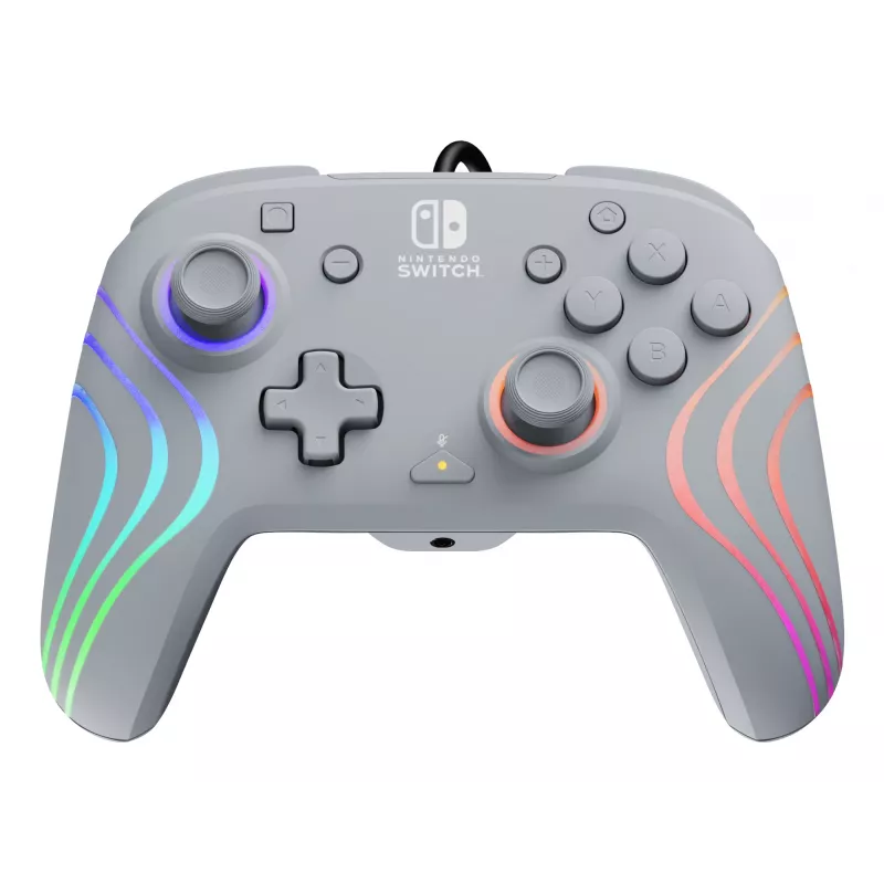 PDP Afterglow Wave harmaa USB-peliohjain analoginen/digitaalinen Nintendo Switch, Nintendo Switch OLED