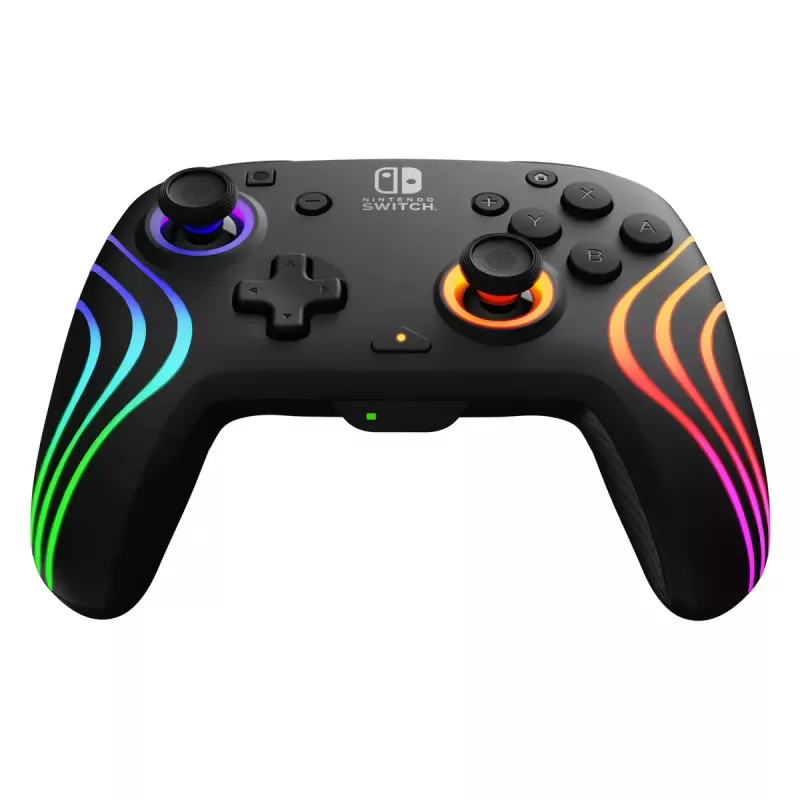 PDP Afterglow Wave musta USB-peliohjain analoginen/digitaalinen Nintendo Switch, Nintendo Switch Lite, Nintendo Switch OLED