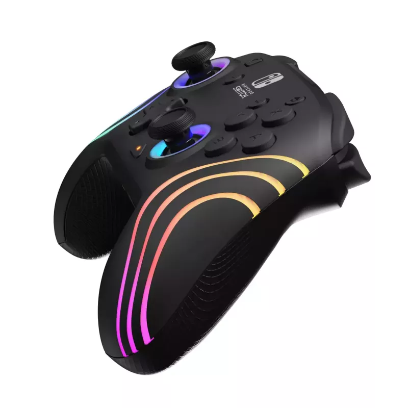 PDP Afterglow Wave musta USB-peliohjain analoginen/digitaalinen Nintendo Switch, Nintendo Switch Lite, Nintendo Switch OLED