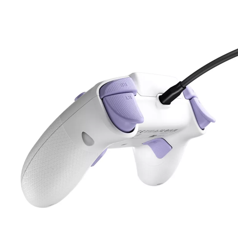 Turtle Beach REACT-R violetti, valkoinen USB-peliohjain PC, Xbox One, Xbox One S, Xbox One X, Xbox Series S, Xbox Series X