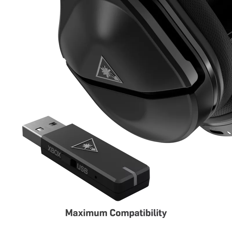 Headset Turtle Beach Stealth 600 Gen 2 MAX – johdollinen & langaton, USB-C, korvan ympäri, 20–20000 Hz, musta