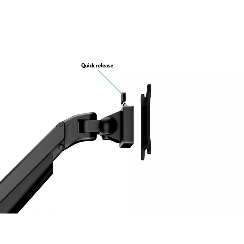 Multibrackets M VESA Gas Lift Arm Dual musta