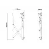 Videoseinäkiinnike Multibrackets M Public Push 40-70