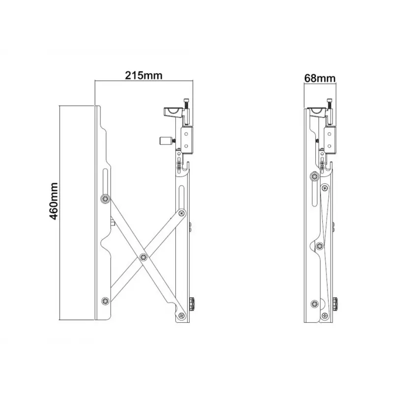 Videoseinäkiinnike Multibrackets M Public Push 40-70