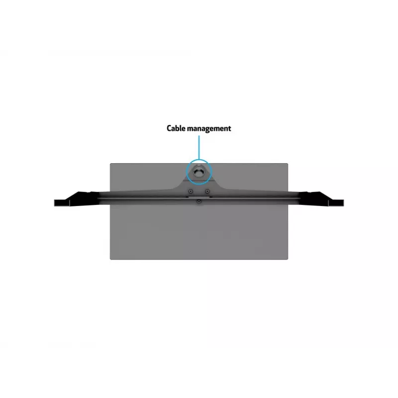 Multibrackets M VESA Turn -pöytäteline musta suuri MAX 600x400