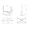 Multibrackets M VESA Turn -pöytäteline musta suuri MAX 600x400