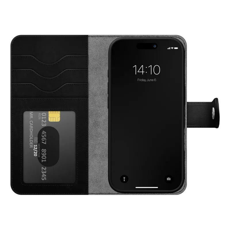 iDeal of Sweden Magnet Wallet+ MagSafe iPhone 17 Pro musta