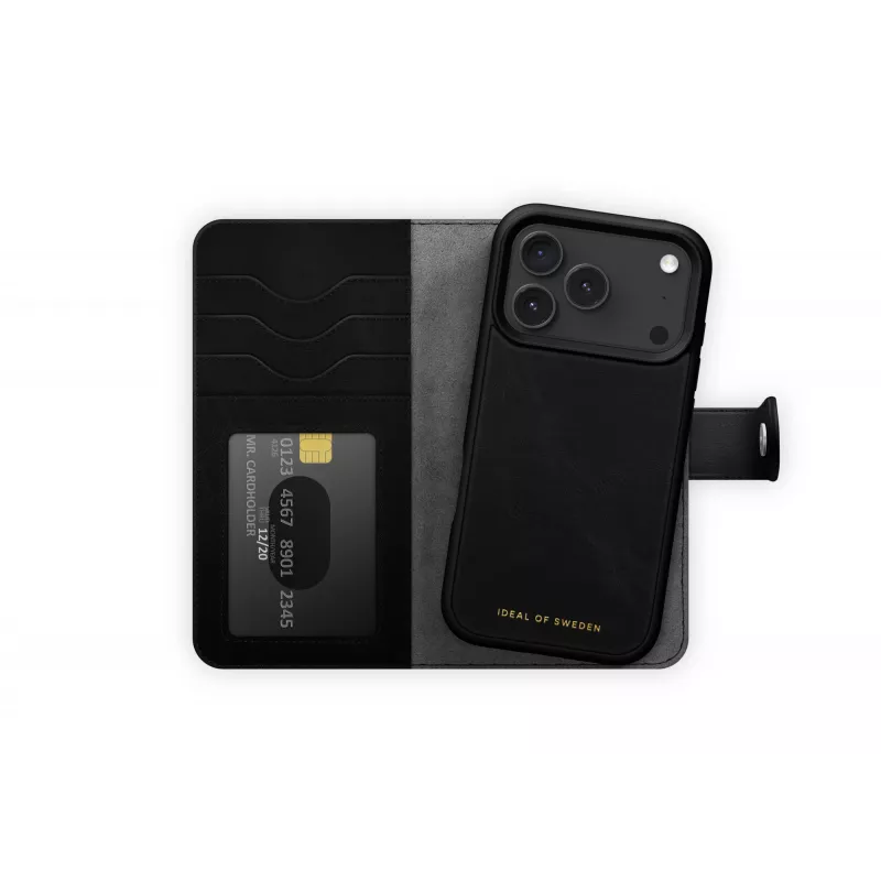 iDeal of Sweden Magnet Wallet+ MagSafe iPhone 17 Pro musta