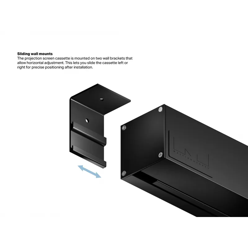 Multibrackets M 16:9 moottorikäyttöinen projektionäyttö 240x135, 108 tuumaa Black Edition