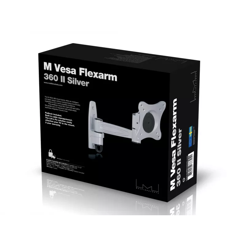 Multibrackets M VESA Flexarm 360 II -VESA-teline hopea 75 100 200