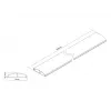 Multibrackets M kaapelikotelo SS alumiini 75 mm L - 1600 mm P