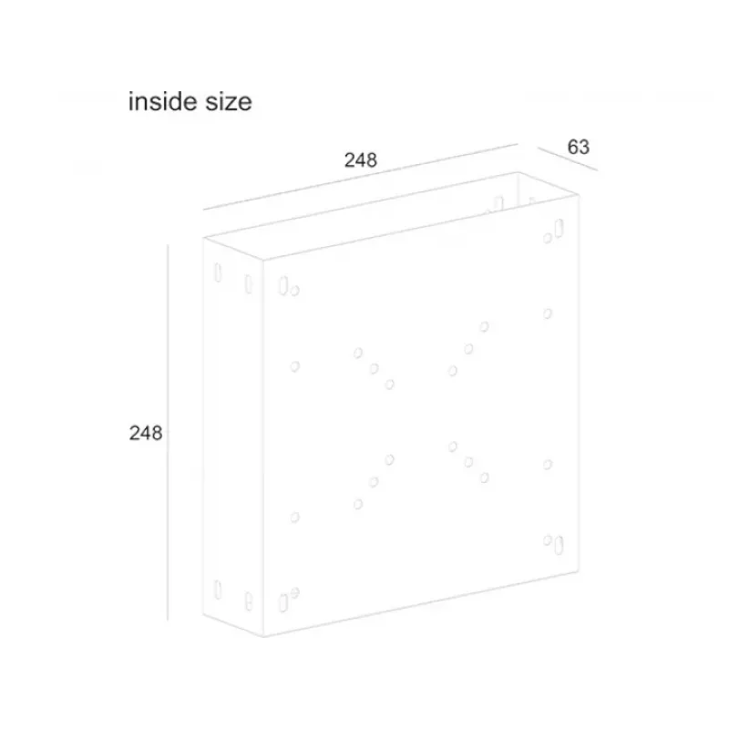 Multibrackets M PC Media Box/Digital Signage Box I -CPU-telineen näyttöteline