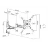 Multibrackets M VESA Flexarm 360 III -teline valkoinen 15 kg 15-32 tuumaa