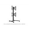 MULTIBRACKETS M yksittäisen näytön Public Display -jalusta – musta, tukee enint. 60 kg, VESA 200x200–800x400