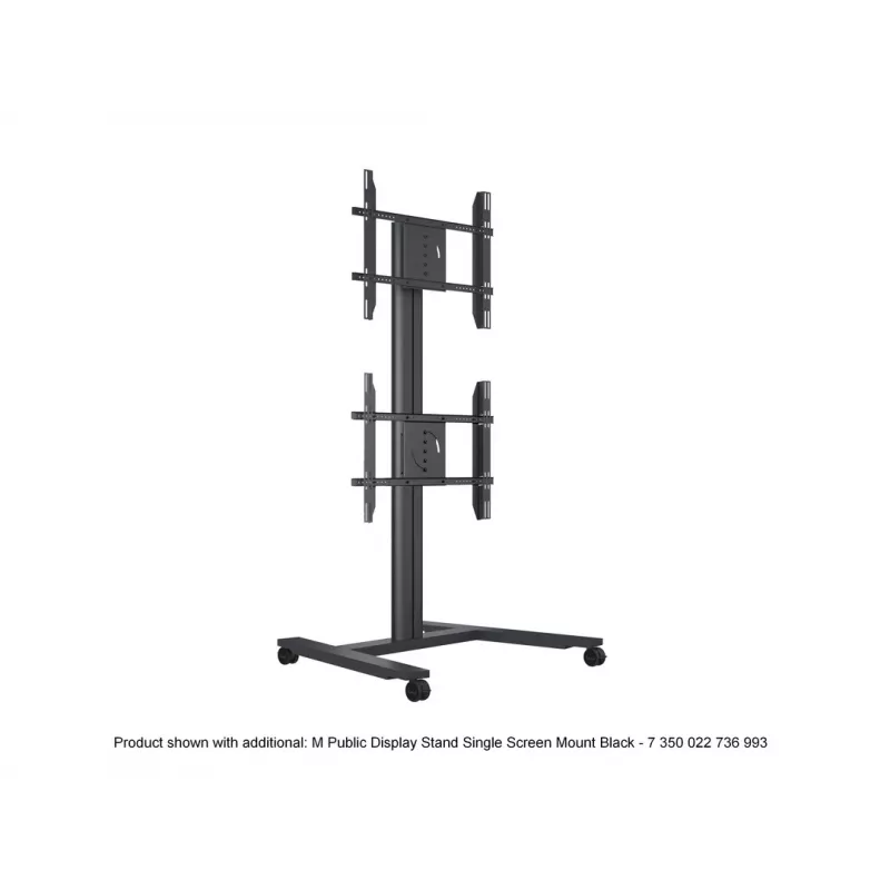 MULTIBRACKETS M yksittäisen näytön Public Display -jalusta – musta, tukee enint. 60 kg, VESA 200x200–800x400