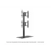MULTIBRACKETS M yksittäisen näytön Public Display -jalusta – musta, tukee enint. 60 kg, VESA 200x200–800x400