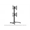 MULTIBRACKETS M yksittäisen näytön Public Display -jalusta – musta, tukee enint. 60 kg, VESA 200x200–800x400