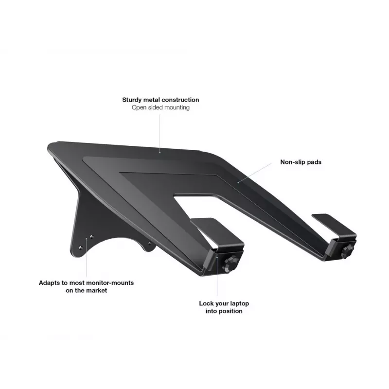 Multibrackets M Laptop Holder Gas Lift Arm -kannettavateline musta